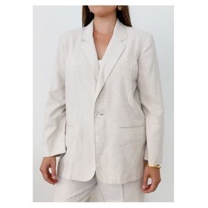 Vinatge Linen 2 Piece Pantsuit